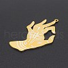 201 Stainless Steel ASL Pendants STAS-S105-LA247-2