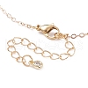 Irregular Raw Natural Gemstone Pendant Necklace with Brass Chain for Women NJEW-JN03832-7