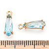 Faceted Glass Pendants GLAA-T010-004E-3