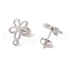 201 Stainless Steel Stud Earring Findings EJEW-A071-06P-2