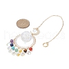 Natural Gemstone Bead Pendant Decorations HJEW-TA00014-3