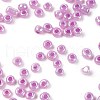 DIY Craft Beads 6/0 Ceylon Round Glass Seed Beads X-SEED-A011-4mm-155-2