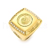 304 Stainless Steel and Rhinestone Finger Rings for Women RJEW-B121-03B-G-4