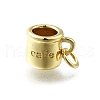 Mother's Day Brass Pendants KK-K400-01G-1