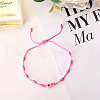 4Pcs 4 Styles Golden Alloy Link & Resin Beads Braided Bead Bracelets & Glass Beads Stretch Bracelets FS-WG3FBEF-02-2