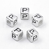 Plated Acrylic Beads PB43C9308-P-1