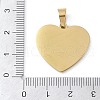 Ion Plating(IP) 304 Stainless Steel Enamel Rhinestone Pendants STAS-Q325-02C-G-3