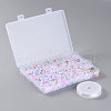 DIY 26 Letter Acrylic Beads Stretch Bracelets Kits for Children's Day DIY-LS0001-04-7