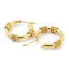 Rack Plating Brass Hoop Earrings EJEW-K263-17G-2