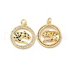 Brass Micro Pave Cubic Zirconia Pendants KK-H441-36G-1