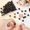 Olycraft 2 Strands Natural Golden Sheen Obsidian Beads Strands G-OC0004-98A-3