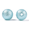 Matte Round ABS Plastic Imitation Pearl Beads SACR-R880-8mm-Z19-2