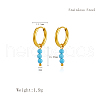 Stainless Steel Round Tassel Hoop Earrings XZ6750-2-3