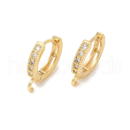 Brass Huggie Hoop Earring Findings KK-L152-20G-1