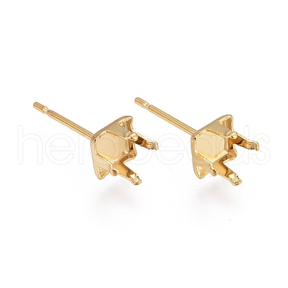 304 Stainless Steel Ear Stud Components X-STAS-I100-39G-1