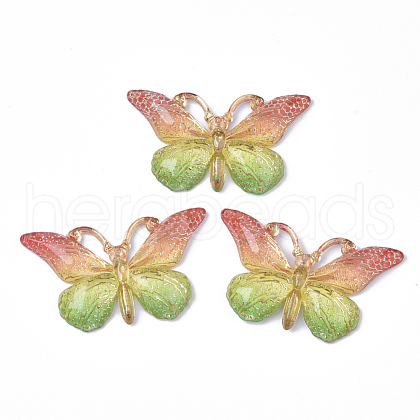 Transparent Acrylic Pendants X-TACR-R140-08H-1