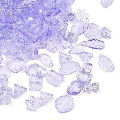 Gradient Color Transparent Glass Beads GLAA-B026-01D-1