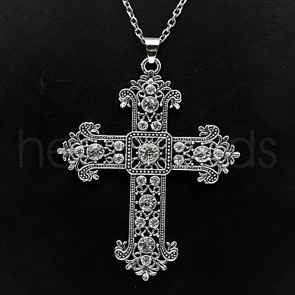 Alloy Crystal Rhinestone Pendant Necklaces VC9370-5-1