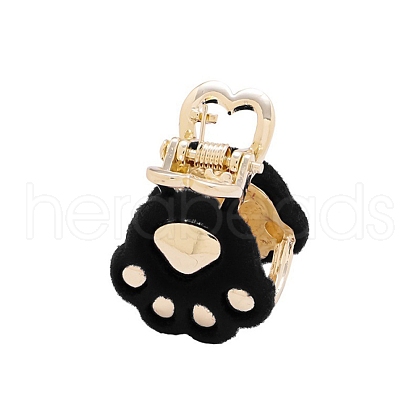 Velvet Alloy Claw Hair Clips PW-WG0B48C-02-1