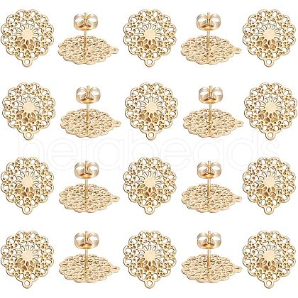 Unicraftale 304 Stainless Steel Stud Earring Findings STAS-UN0002-22G-1