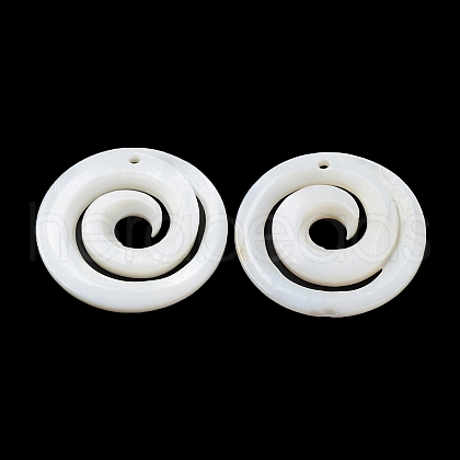 Natural Freshwater Shell Pendants BSHE-P033-09-1