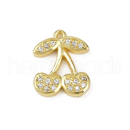 Brass Micro Pave Cubic Zirconia Pendants KK-M322-48G-05-1