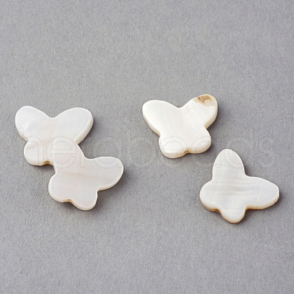 Natural Sea Shell Beads X-SSHEL-Q296-30-1