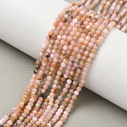 Natural Pink Opal Beads Strands G-C201-B03-3mm-1