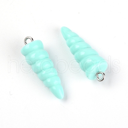 Resin Pendants RESI-WH0014-44E-1