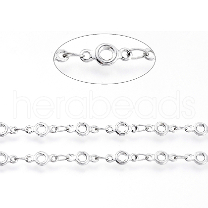 Tarnish Resistant 304 Stainless Steel Link Chains CHS-G014-09P-1
