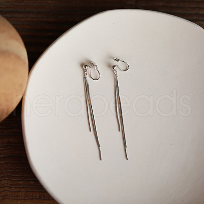 Brass Tassel Clip-on Earrings FS-WGBE0DD-03-1