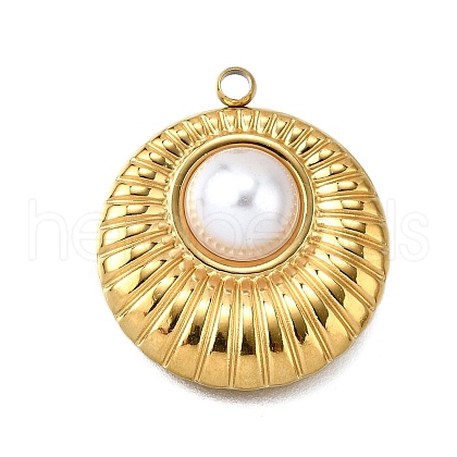 Plastic Pearl Pendants STAS-Q360-03J-G-1