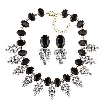 Alloy Rhinestone Jewelry Sets FS-WG3ECD0-03-1