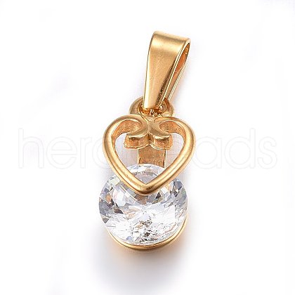 304 Stainless Steel Charms STAS-P216-61G-1