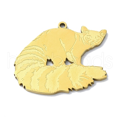 201 Stainless Steel Pendants STAS-R118-14G-1