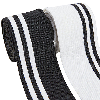BENECREAT 4 Strands 2 Colors Polyester Elastic Cords OCOR-BC0005-14-1
