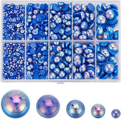 SUNNYCLUE 70G  5 Styles ABS Plastic Imitation Pearl Cabochons OACR-SC0001-45E-1