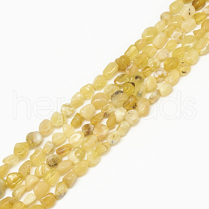 Natural Yellow Opal Beads Strands G-S301-09-1