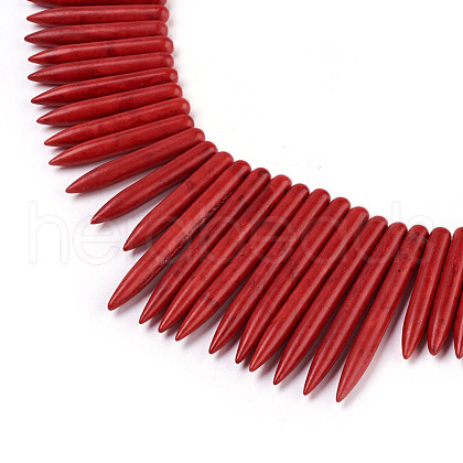 Synthetical Howlite Beads TURQ-G648-1