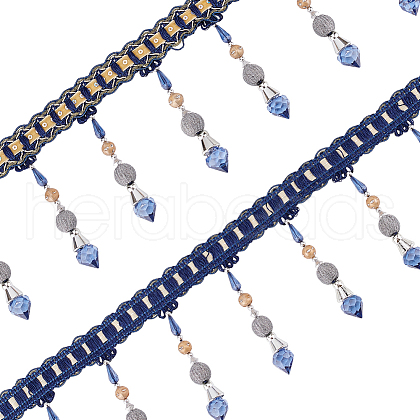 Olycraft Curtain Plastic Beaded Fringe Trim OCOR-OC0001-49-1