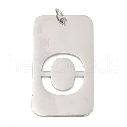 304 Stainless Steel Pendants STAS-M115-01P-O-1