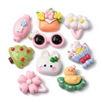 Opaque Resin Cabochons CRES-Q012-02-1