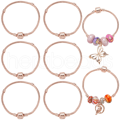 SUNNYCLUE 6Pcs Brass European Style Bracelet Making PPJ-SC0001-01C-1