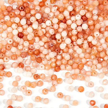  2 Strands Natural Pink Aventurine Beads Strands G-NB0005-63-1