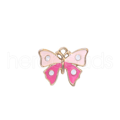 Zinc Alloy Enamel Butterfly Jewelry Pendant ENAM-TAC0007-09H-1
