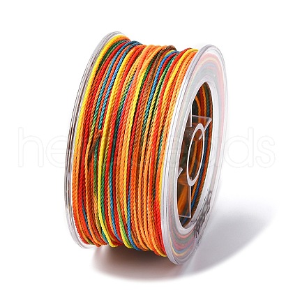 Segment Dyed Waxed Polyester Cord YC-C003-02E-1