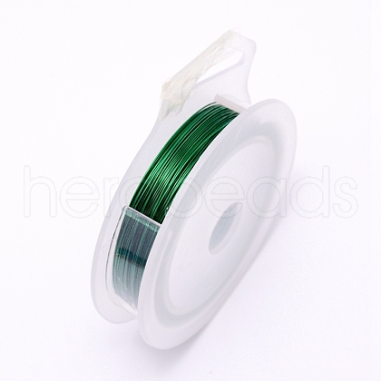 Round Copper Craft Wire CWIR-WH0001-0.5mm-14-1