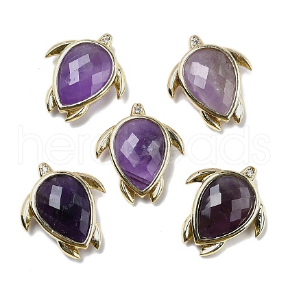 Natural Amethyst Pendants G-U019-02G-07-1