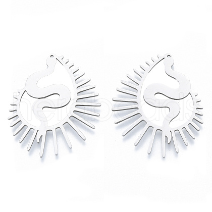 Non-Tarnish 201 Stainless Steel Pendants STAS-N090-LA945-1-1