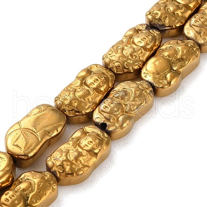 Electroplated Synthetic Non-magnetic Hematite Beads Strands G-F767-03B-1